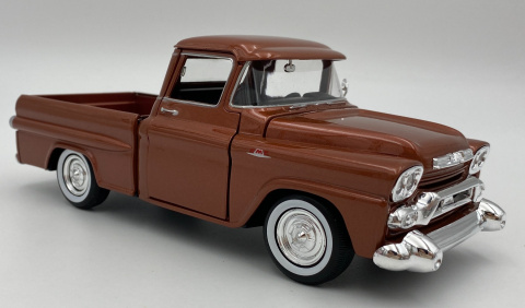 1958 GMC 100 Wideside Pickup brown 1:24 Motormax 79385 1958 GMC 100 Wideside Pickup brown 1:24 Motormax 79385