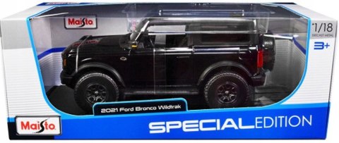 FORD Bronco WILDTRAK 2021 1:18 model Maisto 31456 black FORD Bronco WILDTRAK 2021 1:18 model Maisto 31456 black