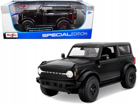FORD Bronco WILDTRAK 2021 1:18 model Maisto 31456 black FORD Bronco WILDTRAK 2021 1:18 model Maisto 31456 black