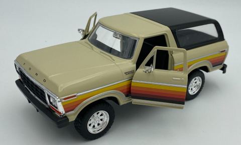 Ford Bronco (hard top) 1978 1:24 Motormax 79373 beż/brąz Ford Bronco (hard top) 1978 1:24 Motormax 79373 beż/brąz