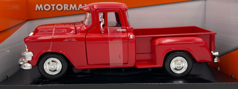 1955 GMC Blue Chip Pick-up red 1:24 Motormax 79382 1955 GMC Blue Chip Pick-up red 1:24 Motormax 79382