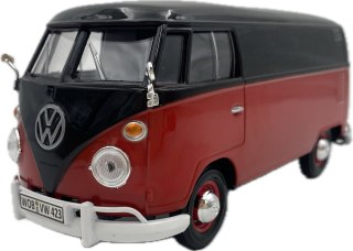 VW Type 2 T1 Delivery Van 1:24 Motormax 79342 black/red