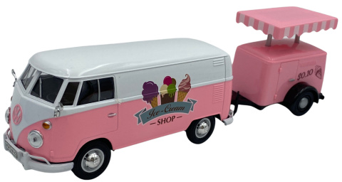 Volkswagen (T1) z budką z lodami 1:24 Motormax 79672 Volkswagen (T1) z budką z lodami 1:24 Motormax 79672
