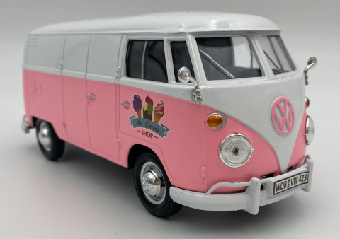 Volkswagen (T1) z budką z lodami 1:24 Motormax 79672 Volkswagen (T1) z budką z lodami 1:24 Motormax 79672