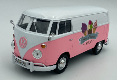 Volkswagen (T1) z budką z lodami 1:24 Motormax 79672 Volkswagen (T1) z budką z lodami 1:24 Motormax 79672
