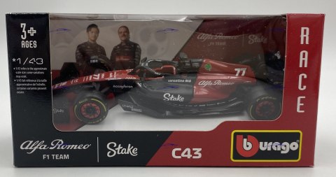 ALFA ROMEO C43 F1 2023 #77 V. Bottas BBurago 1:43 ALFA ROMEO C43 F1 2023 #77 V. Bottas BBurago 1:43
