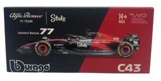 ALFA ROMEO C43 F1 2023 KASK V. Bottas BBurago 1:43