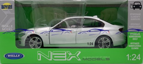 BMW 335i F30 white seria 3 model 24039 Welly 1:24 BMW 335i F30 white seria 3 model 24039 Welly 1:24