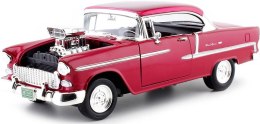 Chevrolet Bel Air coupe 1955 custom 1:18 Motormax 79002 red