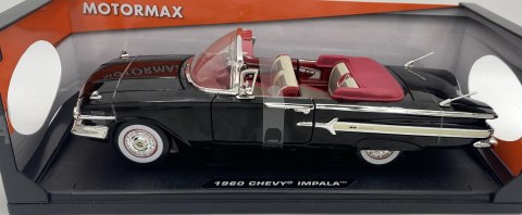 Chevrolet Impala 1960 cabrio 1:18 Motormax 73110 black