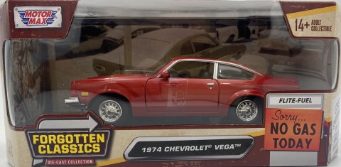 Chevrolet Vega 1974 1:24 Motormax 79046 czerwony Chevrolet Vega 1974 1:24 Motormax 79046 czerwony