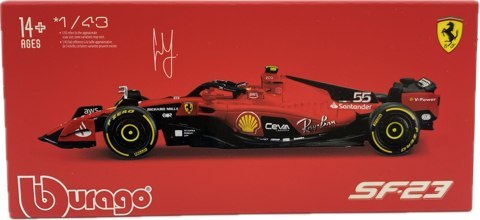 F1 FERRARI F1-SF23 2023 Sainz KASK BBurago 1:43 F1 FERRARI F1-SF23 2023 Sainz KASK BBurago 1:43