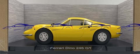 Ferrari Dino 246 GT 1969 yellow 1:18 model MCG 18168 Ferrari Dino 246 GT 1969 yellow 1:18 model MCG 18168