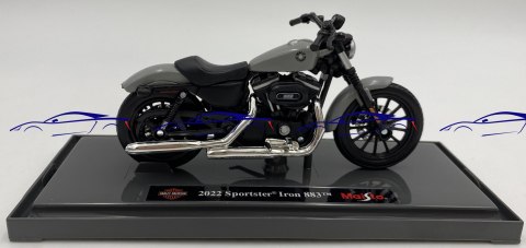HARLEY-DAVIDSON Sportster Iron 883 2022 1:18 Maisto szary HARLEY-DAVIDSON Sportster Iron 883 2022 1:18 Maisto szary