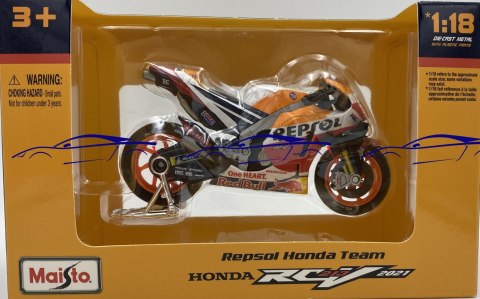 HONDA RC 213V MotoGP 2021 Pol Espargaró #44 1:18 Maisto HONDA RC 213V MotoGP 2021 Pol Espargaró #44 1:18 Maisto