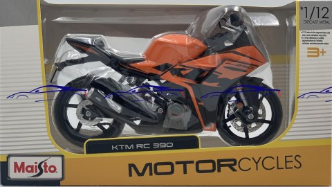 KTM RC 390 motocykl model 1:12 Maisto 62036 KTM RC 390 motocykl model 1:12 Maisto 62036