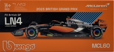 McLaren MCL60 F1 2023 #4 Norris KASK BBurago 1:43 McLaren MCL60 F1 2023 #4 Norris KASK BBurago 1:43