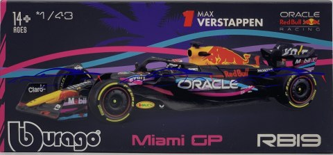 RB19 GP Miami F1 Red Bull 2023 Verstappen KASK BBurago 1:43 RB19 GP Miami F1 Red Bull 2023 Verstappen KASK BBurago 1:43