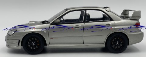 Subaru Impreza WRX STi model WB124208 WhiteBox 1:24 silver Subaru Impreza WRX STi model WB124208 WhiteBox 1:24 silver