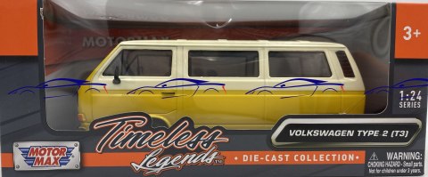 VW Type 2 T3 Transporter 1:24 Motormax 79376 yellow VW Type 2 T3 Transporter 1:24 Motormax 79376 yellow