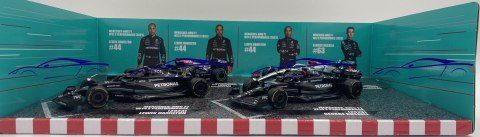 ZESTAW Mercedes AMG F1 Hamilton Russell W12 W13 W14 BBurago 1:43 ZESTAW Mercedes AMG F1 Hamilton Russell W12 W13 W14 BBurago 1:43