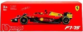 Bolid F1 FERRARI F1-75 Monza #16 Bburago 1:24