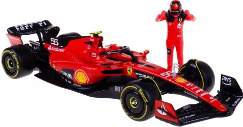 Bolid F1 FERRARI SF-23 #55 z kierowcą Bburago 1:24 Bolid F1 FERRARI SF-23 #55 z kierowcą Bburago 1:24