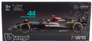 Bolid F1 Mercedes AMG W15 E Perf Petronas Hamilton #44 KASK BBurago 1:43