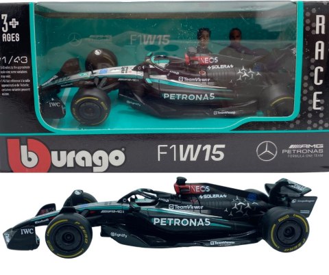Bolid F1 Mercedes AMG W15 E Perf Petronas Russell #63 BBurago 1:43 Bolid F1 Mercedes AMG W15 E Perf Petronas Russell #63 BBurago 1:43