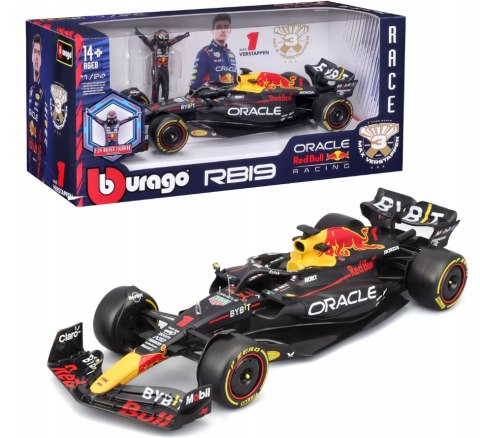 Bolid F1 RED BULL RB19 # z 1 kierowcą Bburago 1:24 28036 Bolid F1 RED BULL RB19 # z 1 kierowcą Bburago 1:24 28036