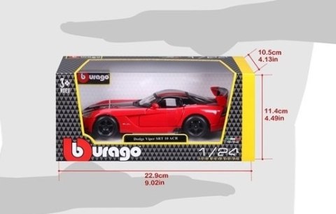 Dodge Viper SRT 10 ACR czerwony model Bburago 22114 Dodge Viper SRT 10 ACR czerwony model Bburago 22114