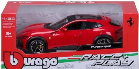 FERRARI Purosangue czerwony SUV Bburago 26030 model 1:25 FERRARI Purosangue czerwony SUV Bburago 26030 model 1:25
