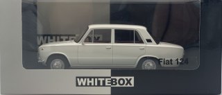 Fiat 124 1970 model METAL 124230 WhiteBox 1:24 biały
