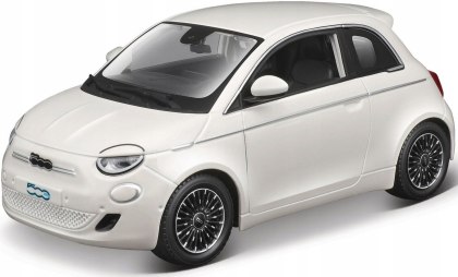Fiat 500e 2023 biały 1:24 model metalowy Bburago 21110