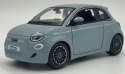Fiat 500e 2023 niebieski 1:24 model metalowy Bburago 21110
