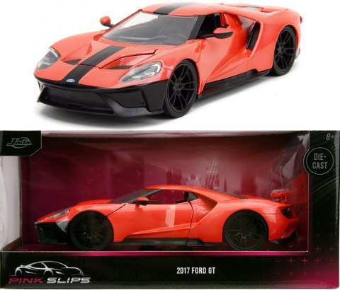 Ford GT 2017 czerwony seria Pink Slips JADA model metalowy 1:24 Ford GT 2017 czerwony seria Pink Slips JADA model metalowy 1:24