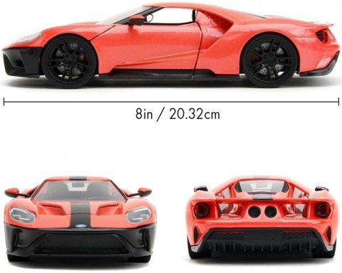 Ford GT 2017 czerwony seria Pink Slips JADA model metalowy 1:24 Ford GT 2017 czerwony seria Pink Slips JADA model metalowy 1:24