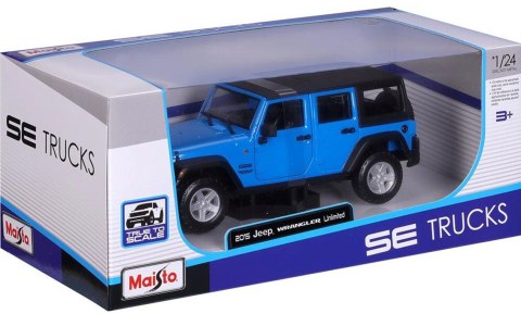 JEEP Wrangler Unlimited niebieski model 1:24 Maisto 31268 JEEP Wrangler Unlimited niebieski model 1:24 Maisto 31268