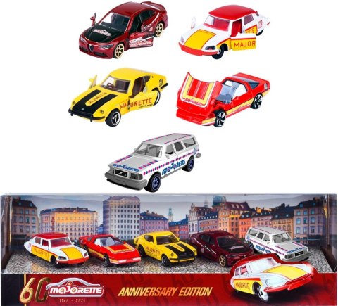 Majorette 60-lecie 5-sztuk seria limitowana 1:64 metal 212054101 Majorette 60-lecie 5-sztuk seria limitowana 1:64 metal 212054101