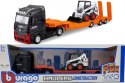 Mercedes Benz Actros Gigaspace lora ładowarka Bobcat Bburago 1:43 32313