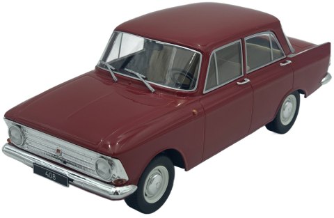 Moskwicz 408 1966 model METAL 124225 WhiteBox 1:24 czerwony Moskwicz 408 1966 model METAL 124225 WhiteBox 1:24 czerwony