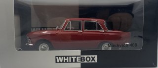 Moskwicz 408 1966 model METAL 124225 WhiteBox 1:24 czerwony