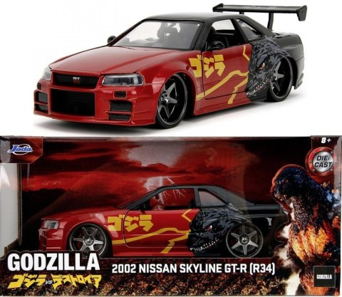 NISSAN Skyline GT-R R34 2002 malowanie Godzilla model JADA 1:24 NISSAN Skyline GT-R R34 2002 malowanie Godzilla model JADA 1:24