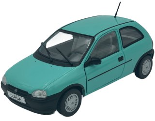 Opel Corsa B 1993 model METAL 124226 WhiteBox 1:24 turkusowy