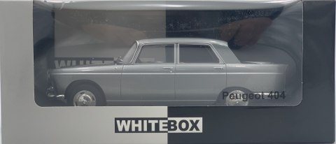Peugeot 404 1960 model METAL 124160 WhiteBox 1:24 grafitowy Peugeot 404 1960 model METAL 124160 WhiteBox 1:24 grafitowy