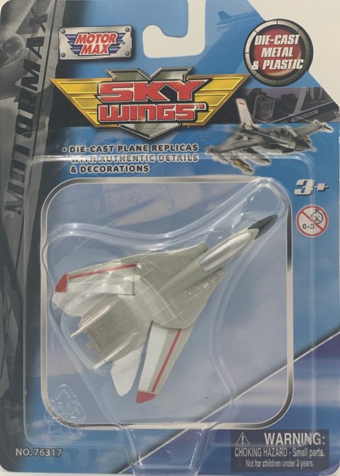 Samolot Grumman F-14 Tomcat 3,5" 9 cm METAL Motormax Samolot Grumman F-14 Tomcat 3,5" 9 cm METAL Motormax