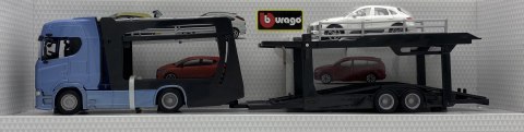 Scania 770 S laweta lora Porsche Macan Bburago 1:43 Scania 770 S laweta lora Porsche Macan Bburago 1:43