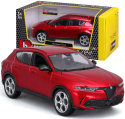 Alfa Romeo Tonale 2022 czerwony 1:24 model BBurago 21109
