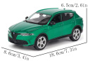 Alfa Romeo Tonale 2022 zielony 1:24 model BBurago 21109