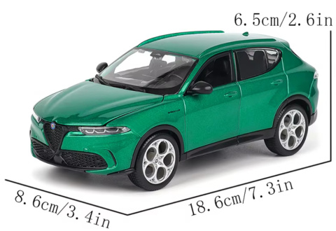 Alfa Romeo Tonale 2022 zielony 1:24 model BBurago 21109 Alfa Romeo Tonale 2022 zielony 1:24 model BBurago 21109